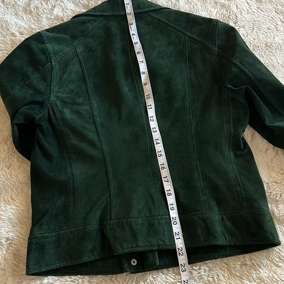Blank NYC, Size small, Dark Green Suede Jacket - Picture 12 of 14